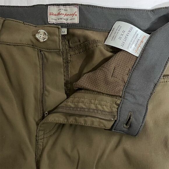 Weatherproof Vintage Men's Straight Fit Pants Green Size 32x32 5-Pocket - Picture 9 of 9